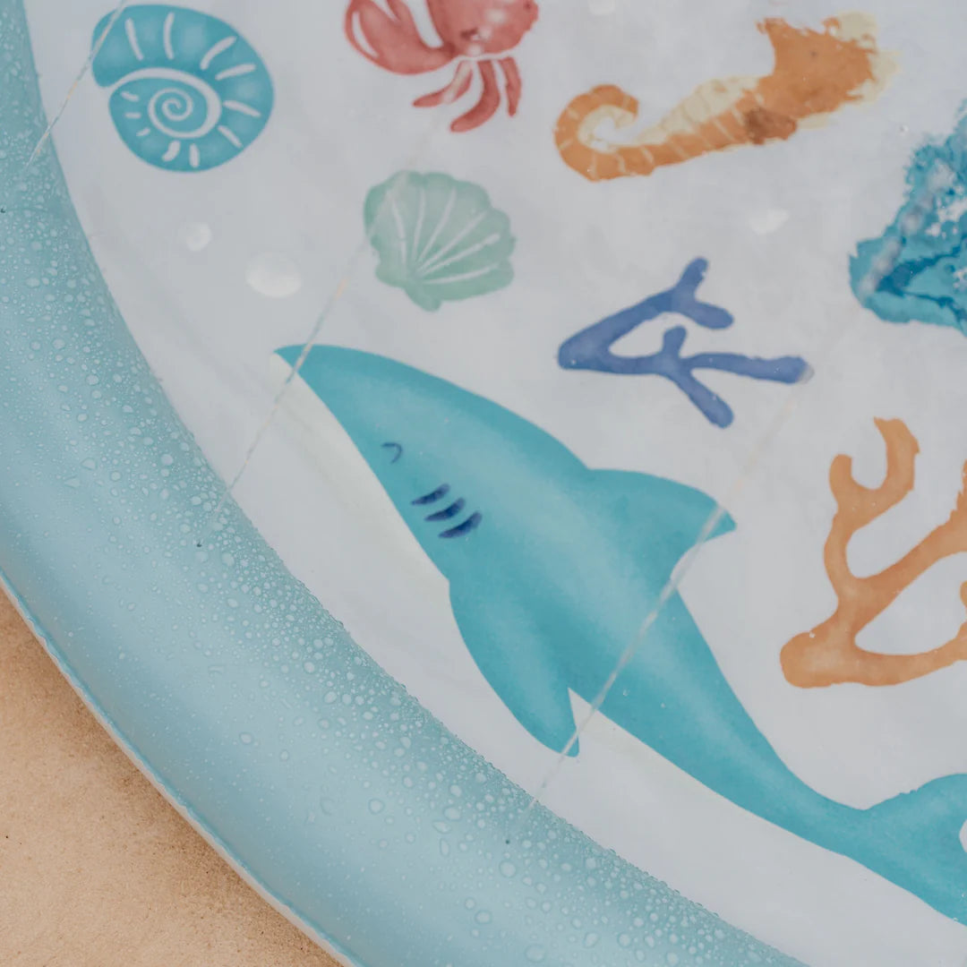 שטיח מים מזרקה Sprinkler Mat | ocean dreams Blue Little Dutch