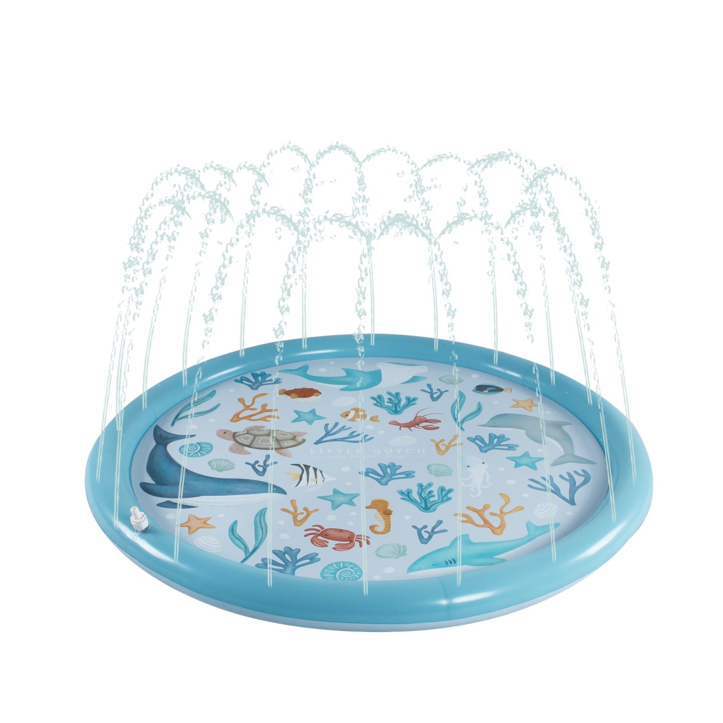 שטיח מים מזרקה Sprinkler Mat | ocean dreams Blue Little Dutch