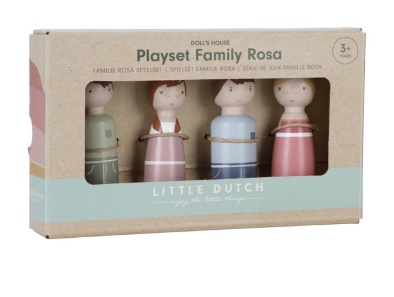 סט משפחה בובות מעץ Little Dutch