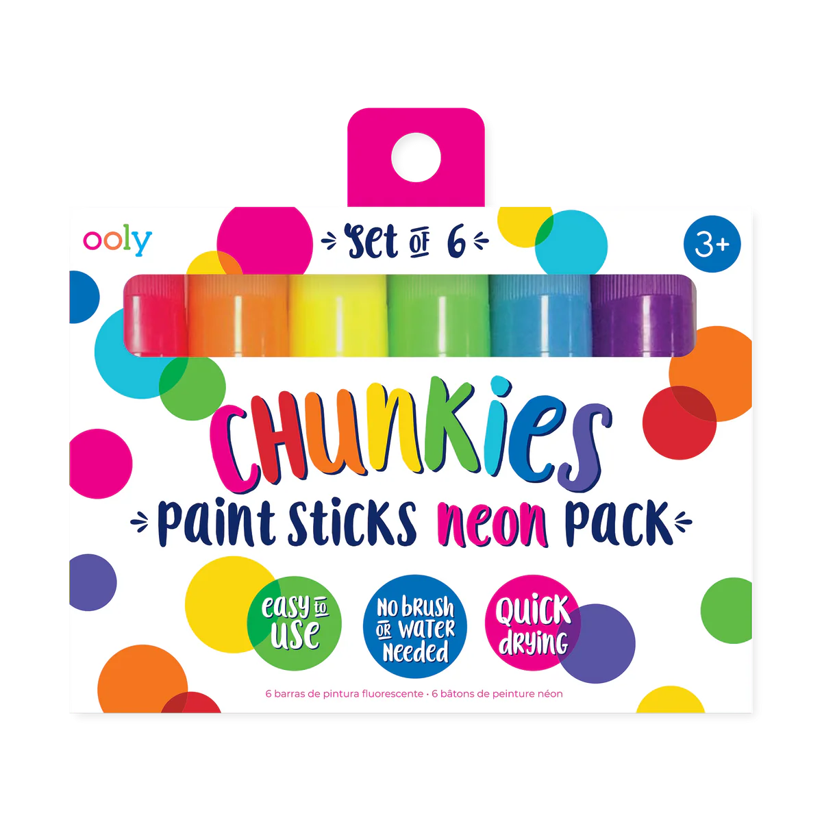 סט צבעי סטיק Chunkies בגווני ניאון
OOLY
