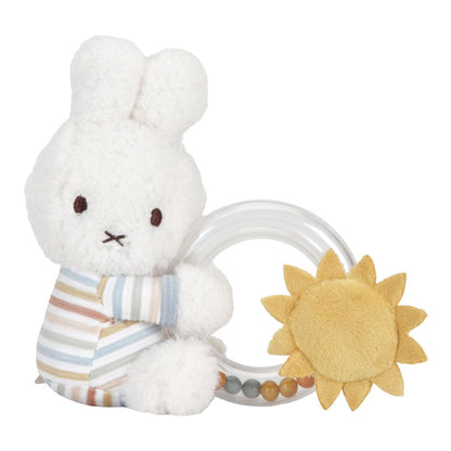 Miffy x Little Dutch | Rattle Ring Sunny Stripes