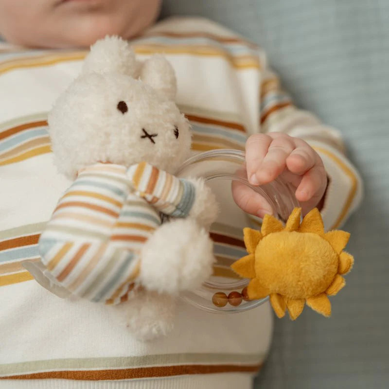 Miffy x Little Dutch | Rattle Ring Sunny Stripes