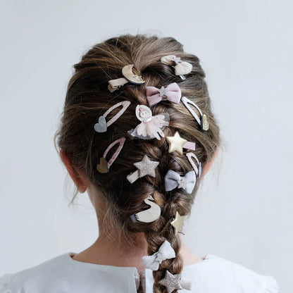 סט 8 סיכות מיני לשיער פרימה בלרינה Prima Ballerina Bow Mini Clips