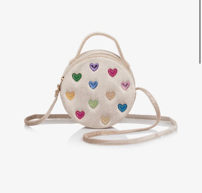 תיק לבבות צבעוני multi colored heart bag Mimi&Lula