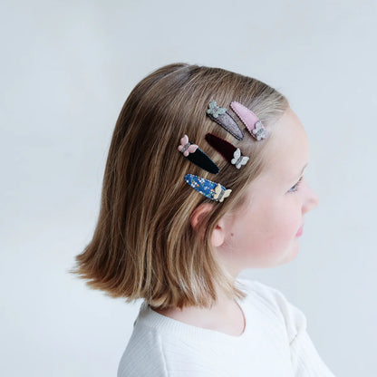 סט 5 סיכות קטיפה פרפרים Mini Butterfly Mabel Clips Mimi&Lula