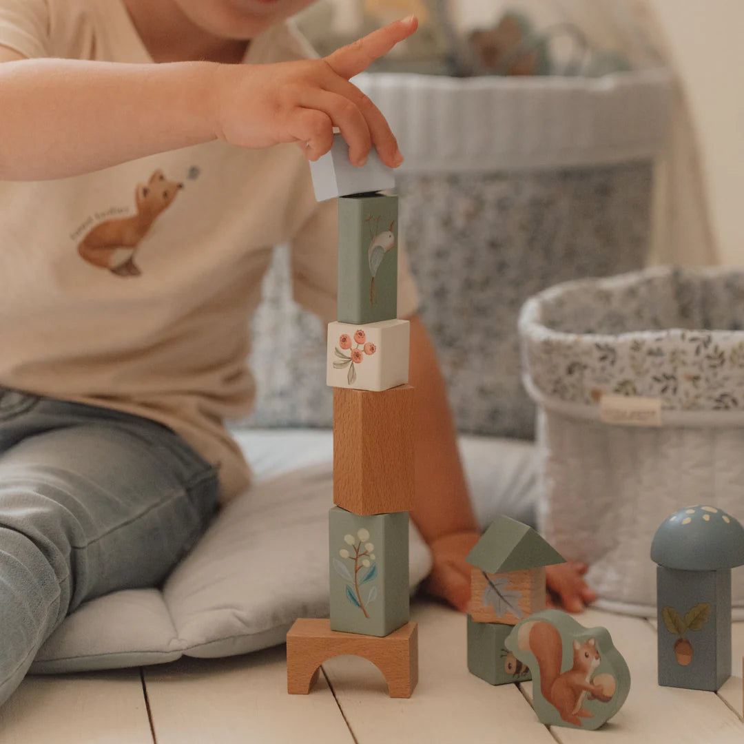 דלי קוביות עם 50 אבני בניין | חברי היער Little Dutch