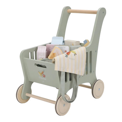 עגלת קניות מעץ Little Dutch