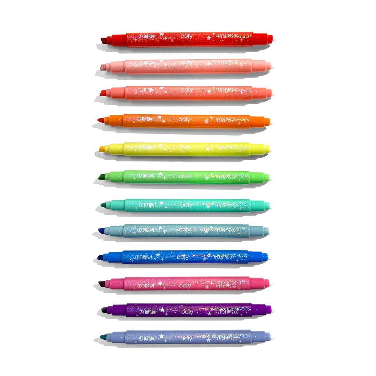 טושי Switch-Eroo מנצנצים ומשני צבע