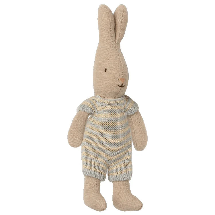 Maileg Rabbit, Micro – Pale Blue/Cream