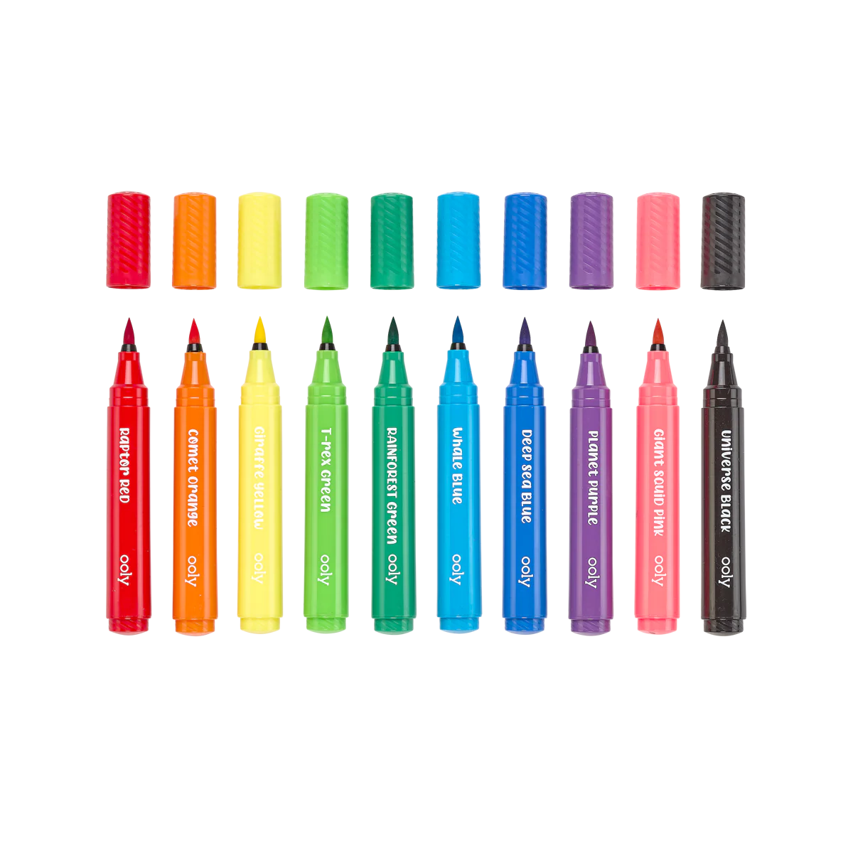 מארז 10 טושי מכחול עבים