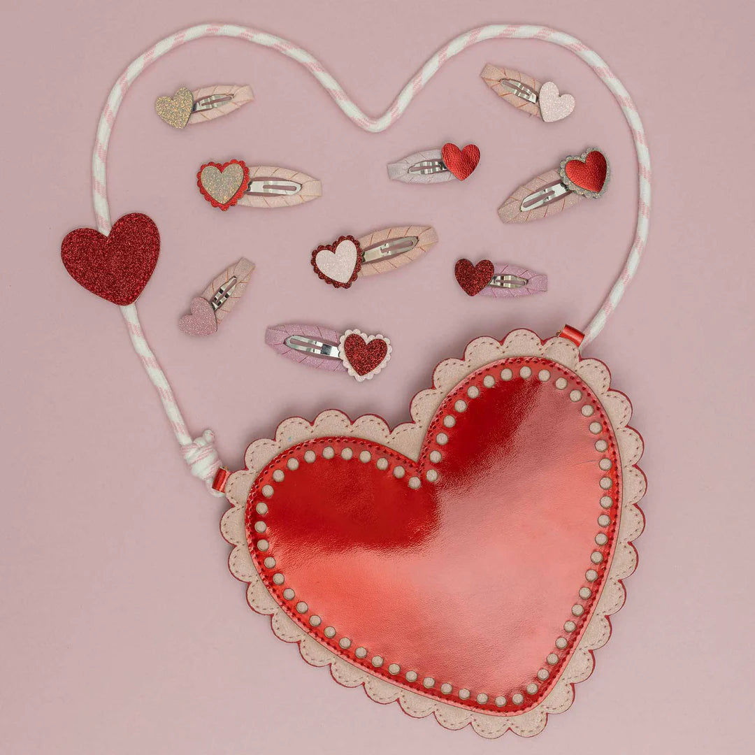 סט 4 סיכות לבבות Scalloped heart clic clacs Mimi&Lula