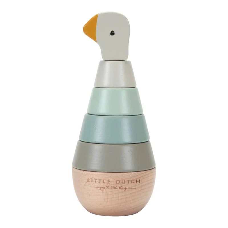 מגדל טבעות מעץ | Little Goose