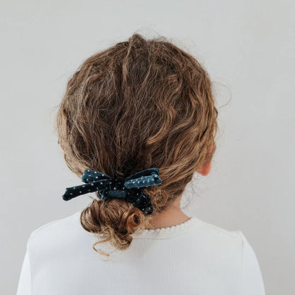 4 גומיות קטיפה Velvet Bow Scrunchies Mimi&Lula