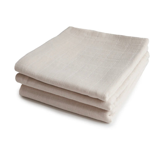 3 חיתולים אורגניים Mushie| שיש