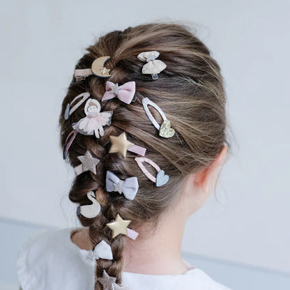 סט 8 סיכות מיני לשיער פרימה בלרינה Prima Ballerina Bow Mini Clips