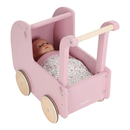 עגלת בובה מעץ Little Dutch