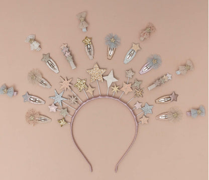 סט 5 סיכות שיער Tulle Rosette Mini Hair Clips
Mimi&Lula