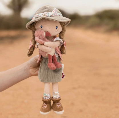בובת רוזה חוקרת עם פלמינגו | 35 ס״מ חברי הספארי Little Dutch