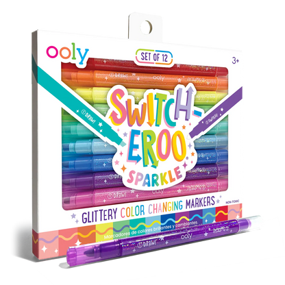 טושי Switch-Eroo מנצנצים ומשני צבע