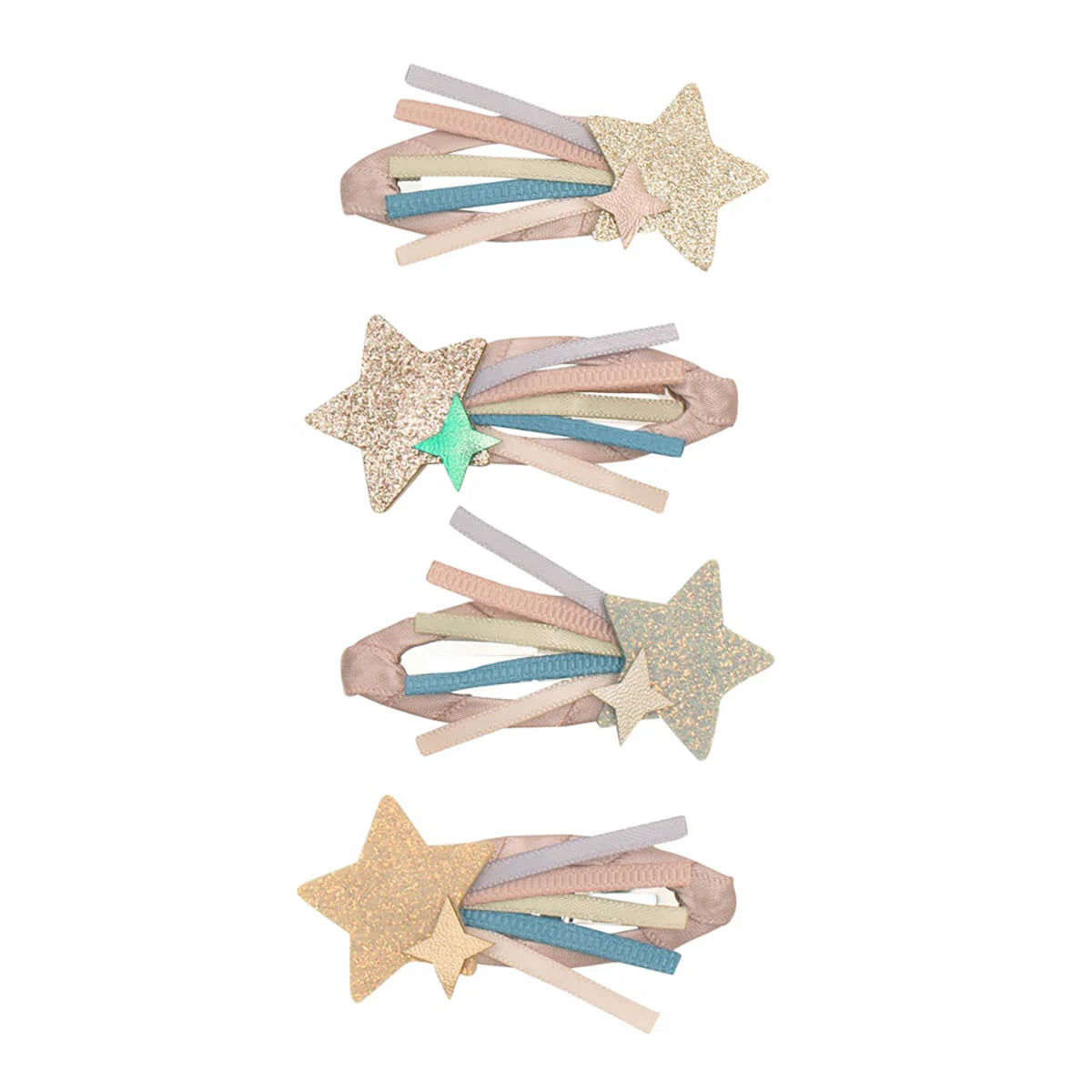 סט 4 סיכות לשיער כוכבים star trail hair clips Mimi&Lula