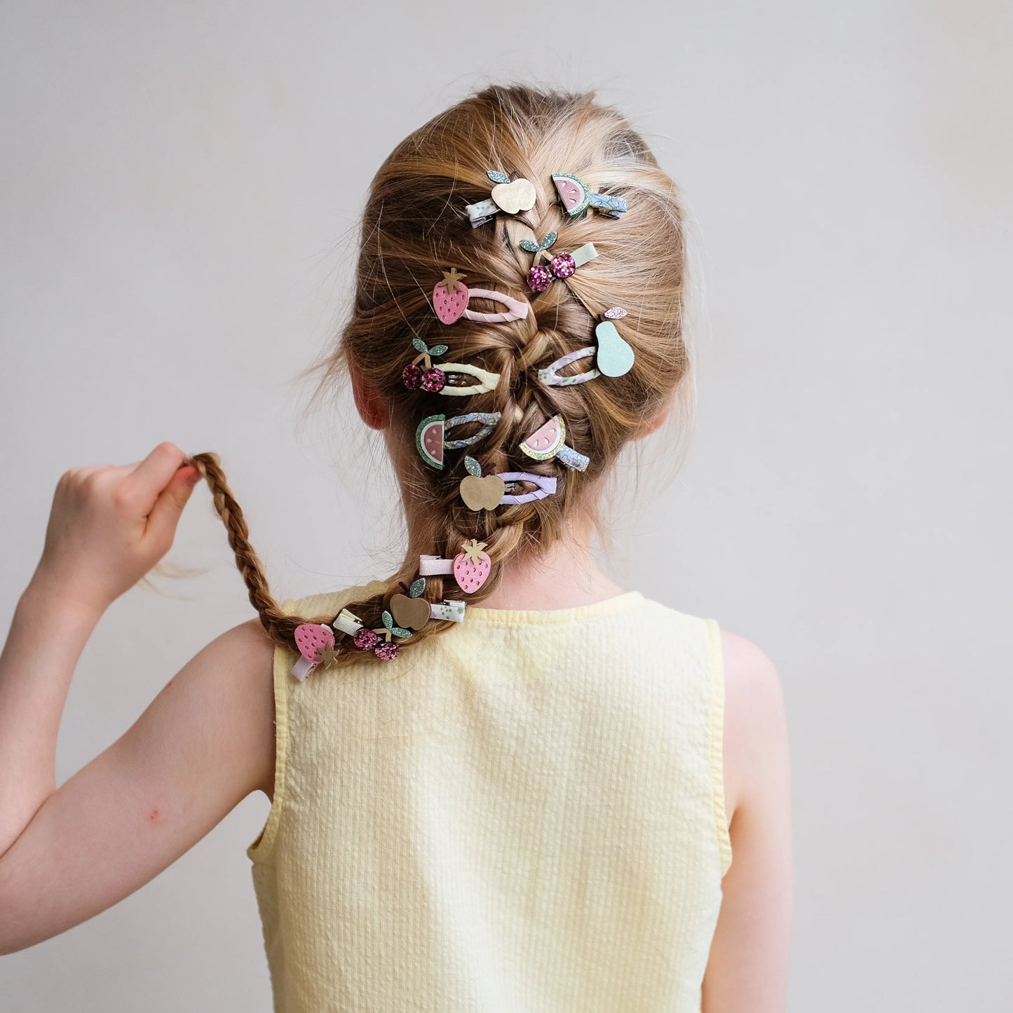 סט 5 סיכות קטנות פירות קיץ summer fruit mini hair clips