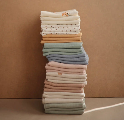 3 חיתולים אורגניים Mushie| פרחים