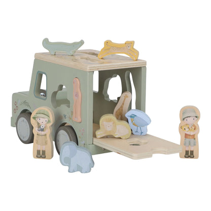 משחק מיון צורות מעץ | מכונית ספארי safari friends Little Dutch