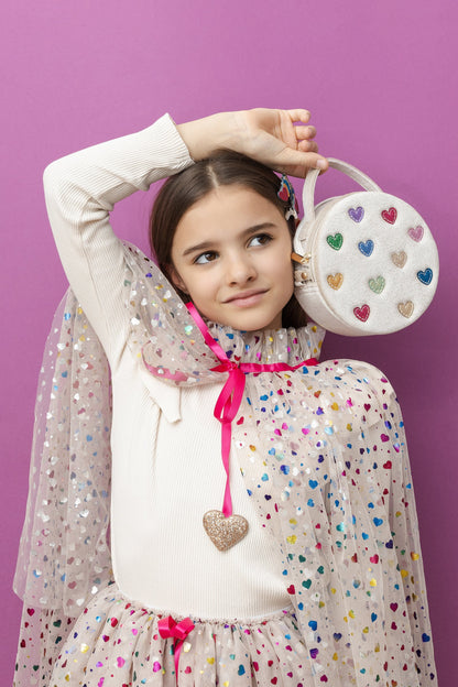 תיק לבבות צבעוני multi colored heart bag Mimi&Lula
