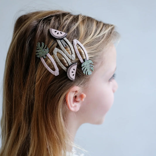 4 סיכות שיער אבטיח Mimi & Lula