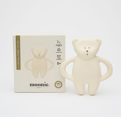 נשכן דובי גומי טבעי | לבן Moonie