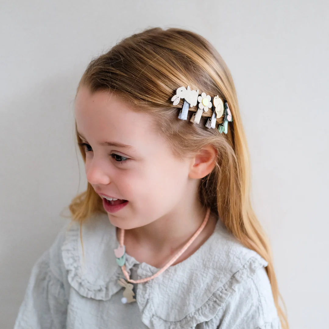 8 סיכות קטנות לשיער Bunny Mini Clips Mimi&Lula