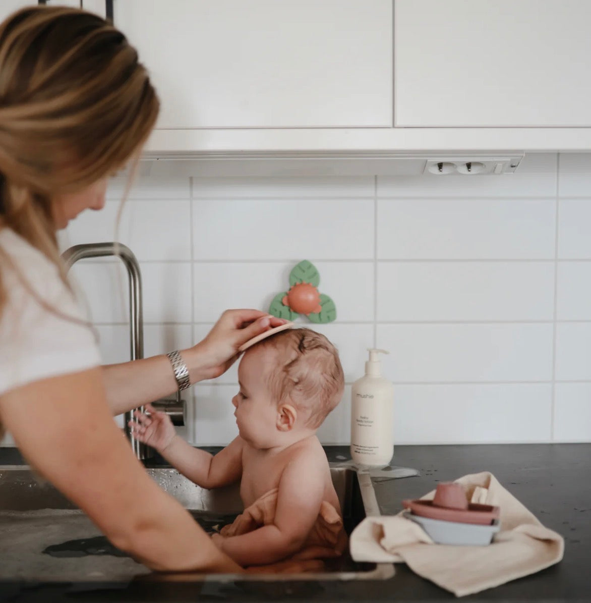 חמישיית חיתולי רחצה Mushie| בלאש קיימברידג׳ פרחים