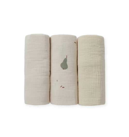 3 חיתולי טטרה קטנים |Apple pie