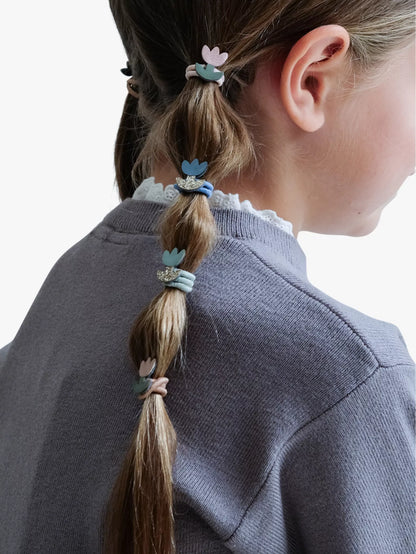 סט 8 גומיות שיער פרח טוליפ Tulip Mini Hair Ponies Mimi&Lula