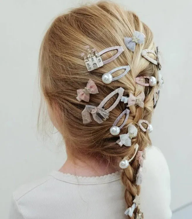 סט 4 סיכות לשיער נסיכה וארמון princess hair clips Mimi&Lula