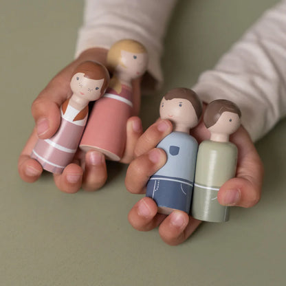 סט משפחה בובות מעץ Little Dutch