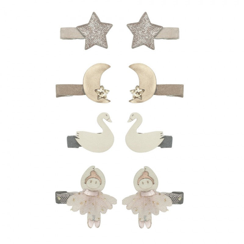 סט 8 סיכות מיני לשיער swanlake mini clips Mimi&Lula