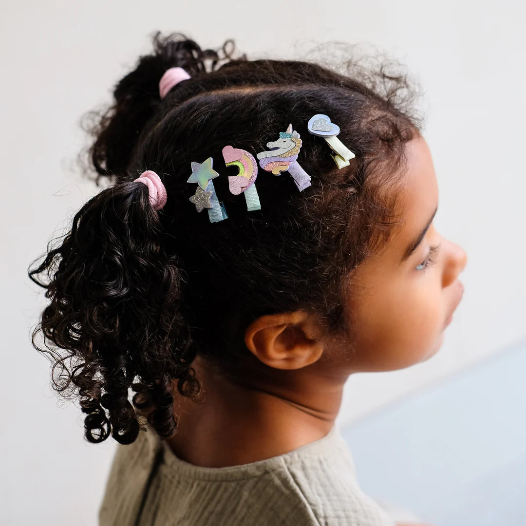 סט 8 סיכות שיער מיני Dreamy unicorn mini clips Mimi&Lula