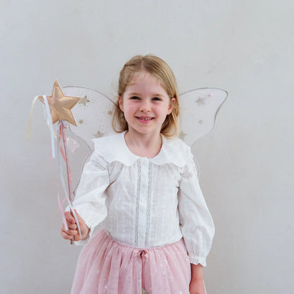 כנפיים פיית כוכבים ורוד זהב Star Fairy Wings |Pink gold Mimi&Lula