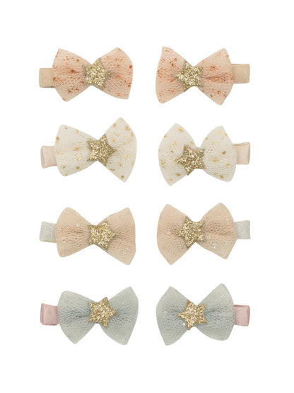 סט 8 סיכות פפיון לשיער Tutu Bow Hair Clips
Mimi&Lula