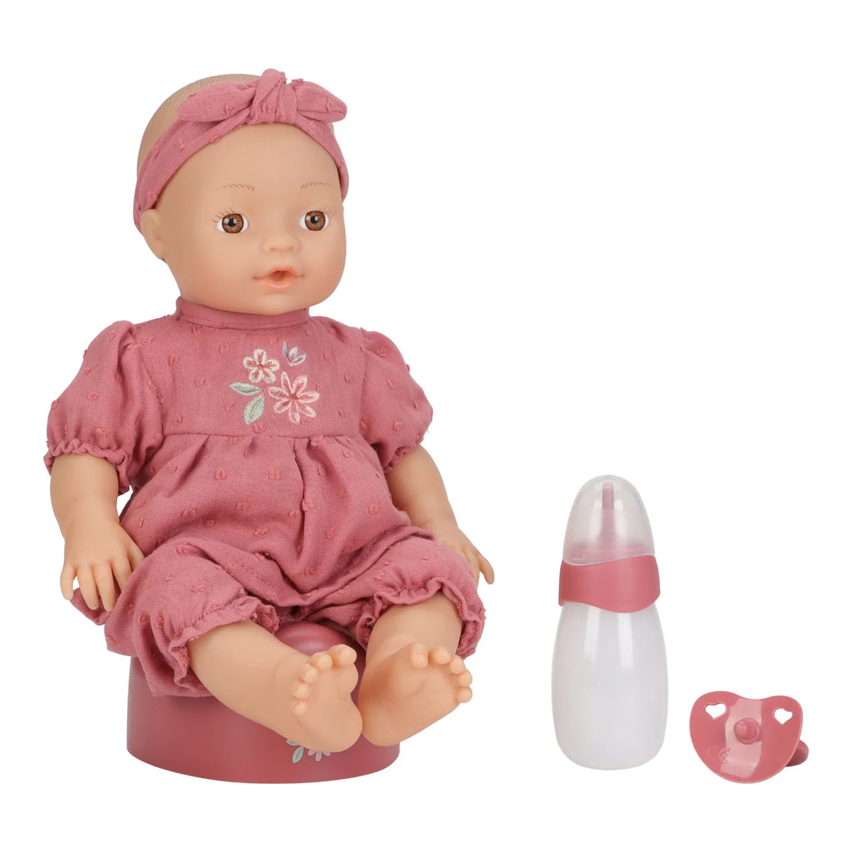 בובת תינוקת ליביה | 36 ס״מ drink and wet doll livia Little Dutch