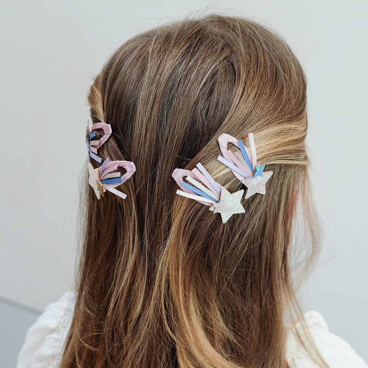 סט 4 סיכות לשיער כוכבים star trail hair clips Mimi&Lula