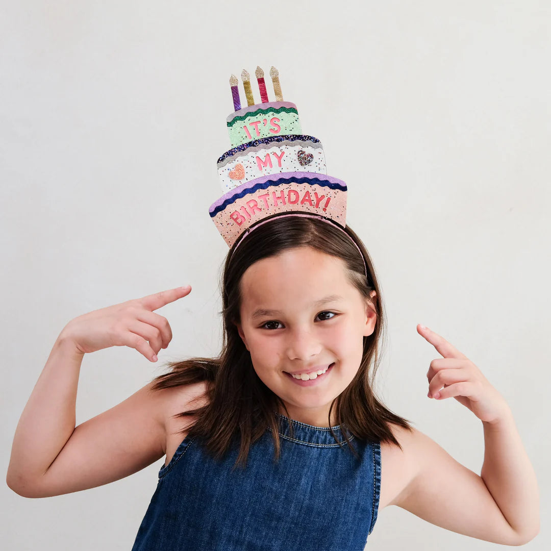 קשת עוגת יום הולדת נוצצת | Birthday cake headdress Mimi&Lula