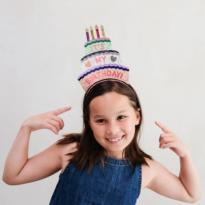 קשת עוגת יום הולדת נוצצת | Birthday cake headdress Mimi&Lula