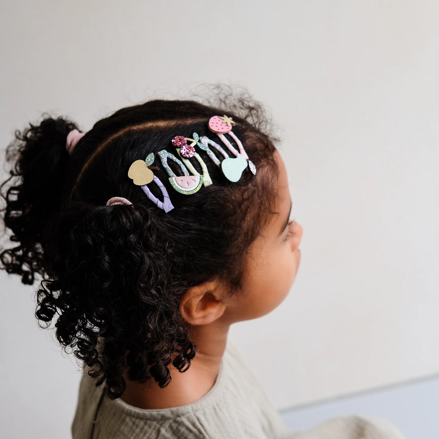 סט 5 סיכות קטנות פירות קיץ summer fruit mini hair clips