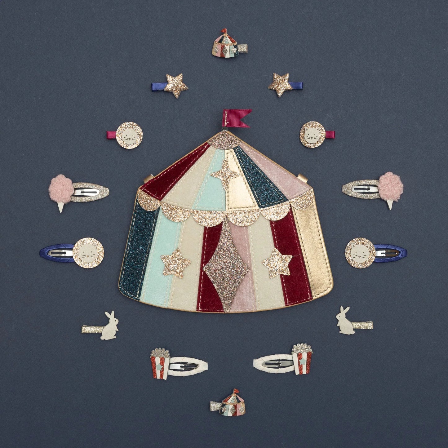 סט 8 סיכות קטנות לשיער circus Mimi&Lula