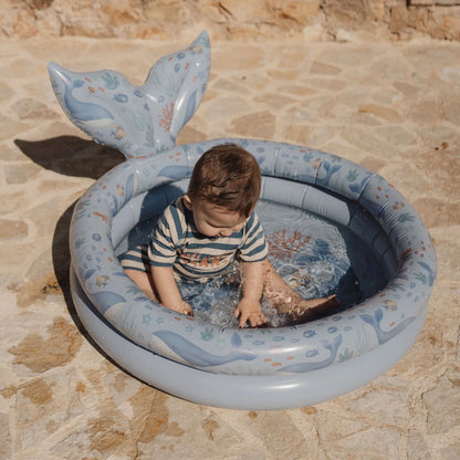 בריכה מתנפחת עם זנב  80 ס״מ | ocean blue Little Dutch