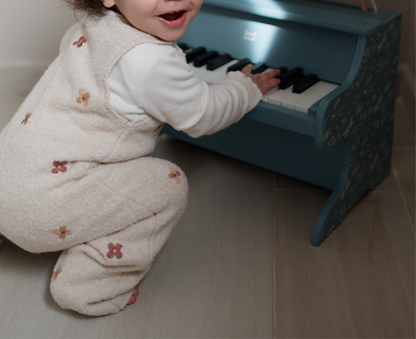 פסנתר עץ לתינוקות וילדים| כחול