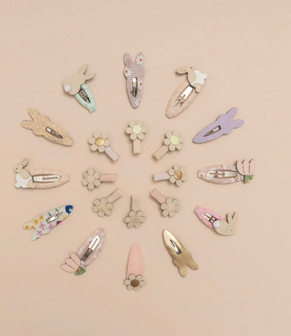 8 סיכות שיער דייזי Daisy mini hair clips Mimi&Lula