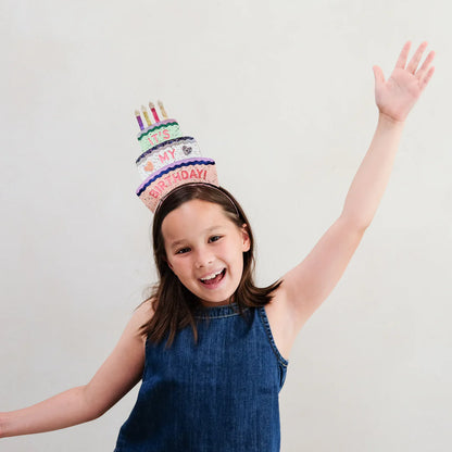 קשת עוגת יום הולדת נוצצת | Birthday cake headdress Mimi&Lula